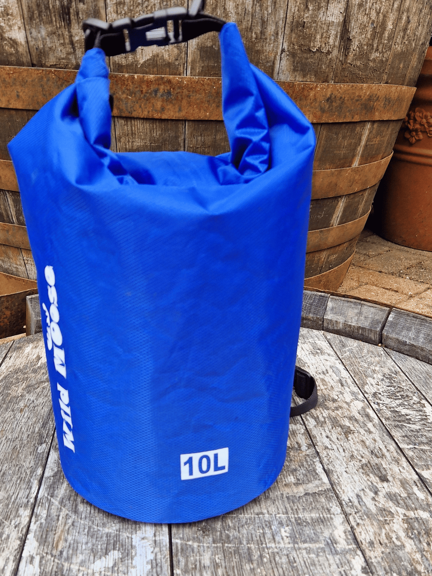 electric blue 10L roll top dry bag