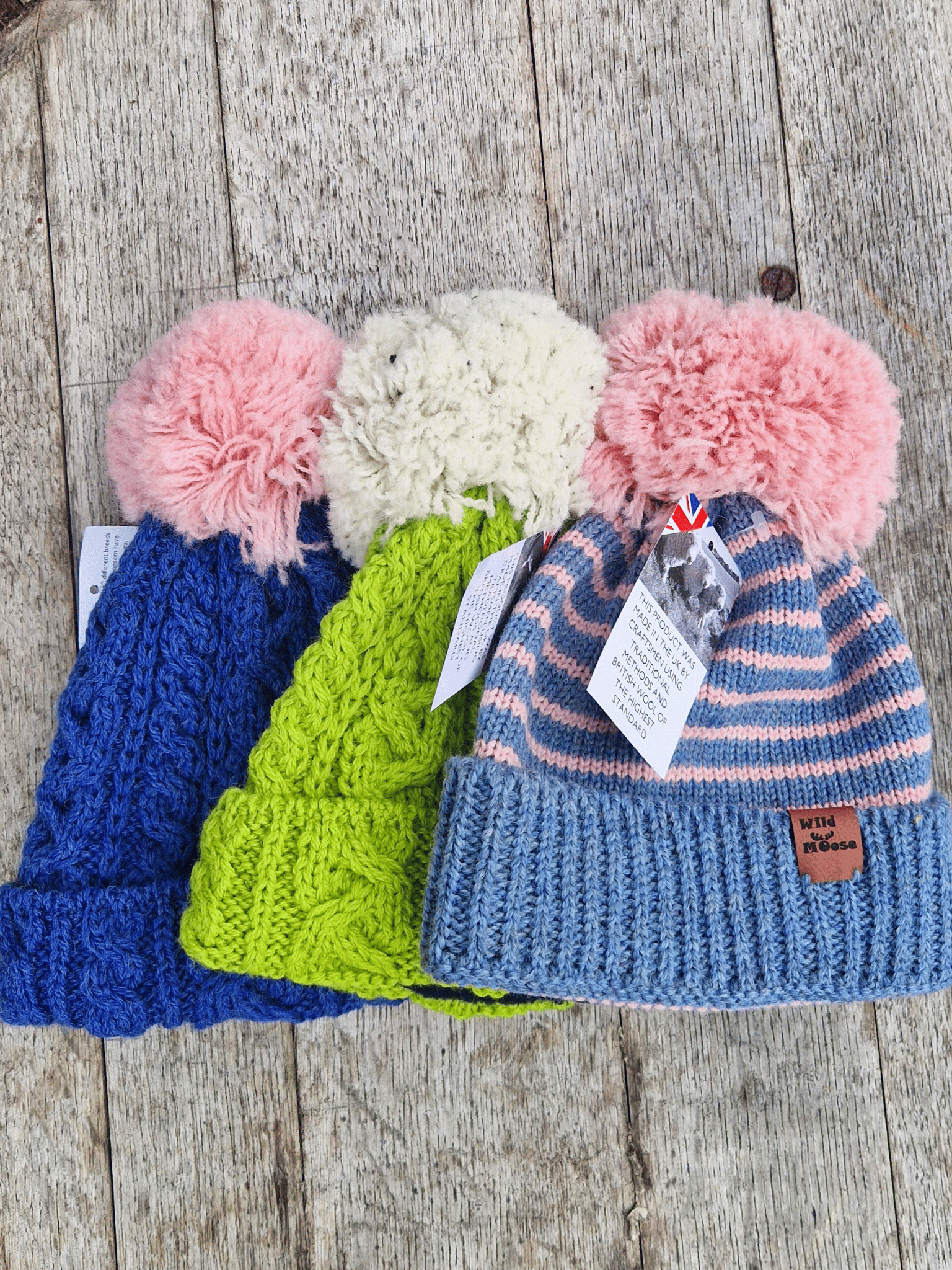 Wool Nice Bobble Hats Bobble Hat Women's Woolly Hat Camel Wool