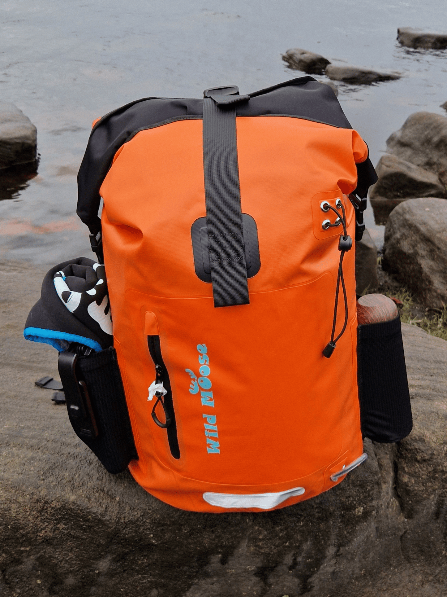 Caribou waterproof backpack 45L - flame orange