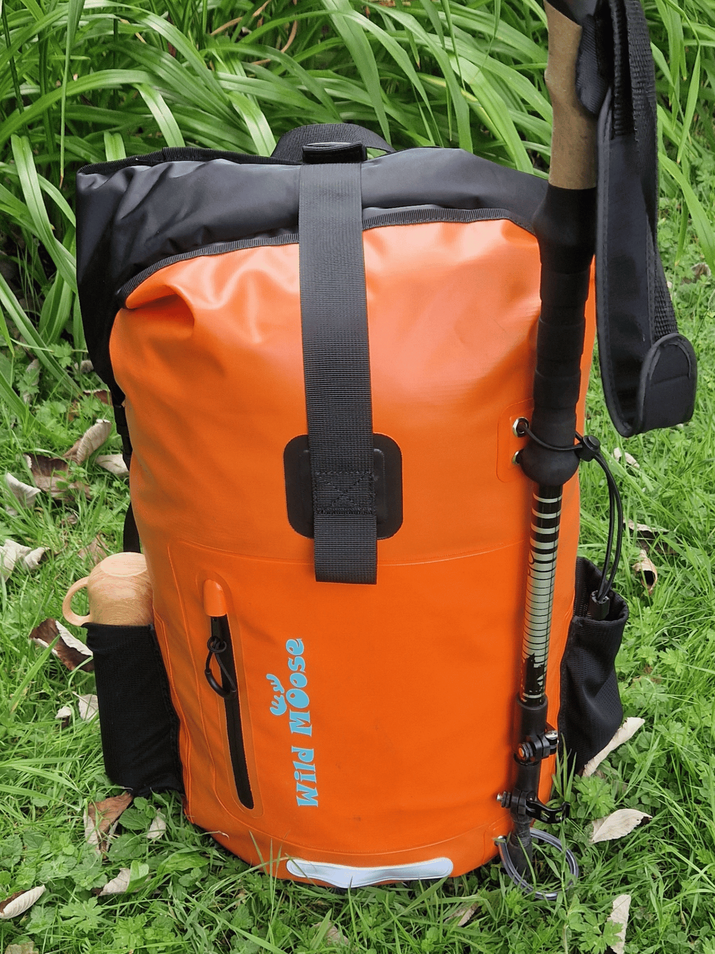 Caribou waterproof backpack 45L - flame orange