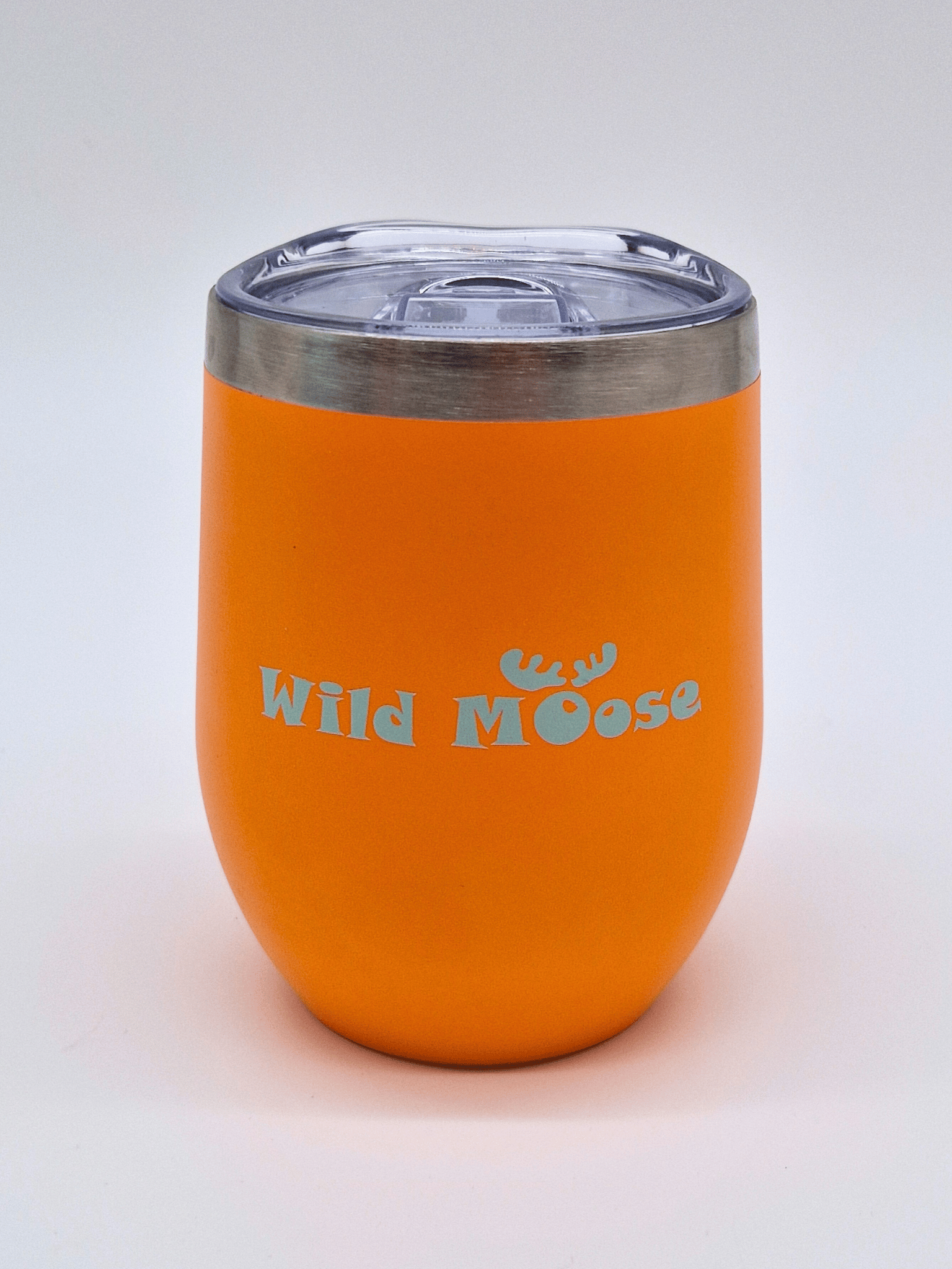 brightly coloured orange 12oz wine tumbler