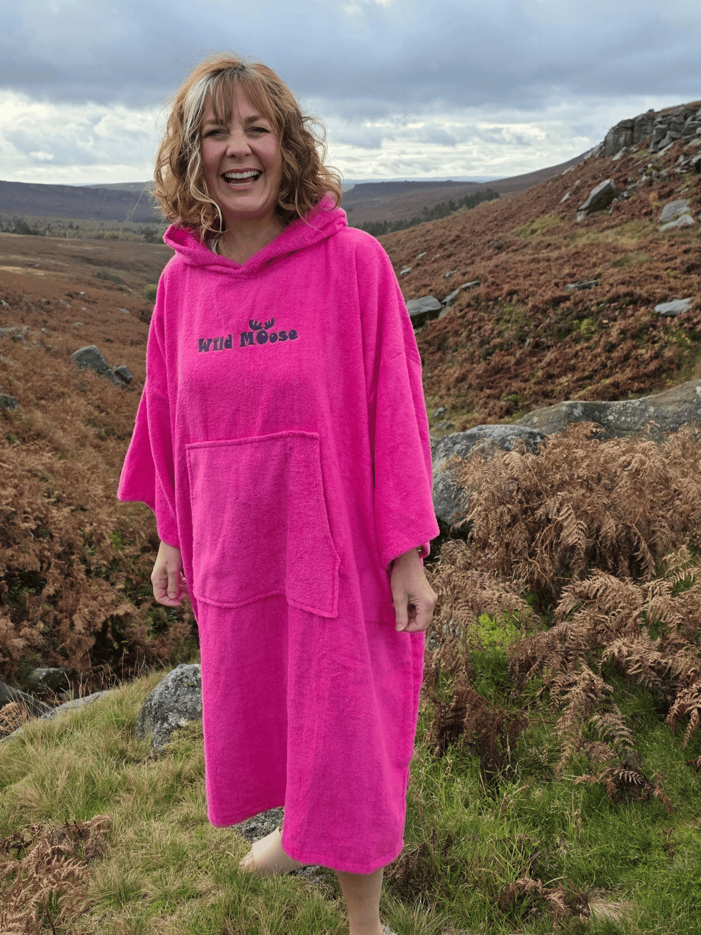 Rock Lobster - bamboo/cotton poncho towel
