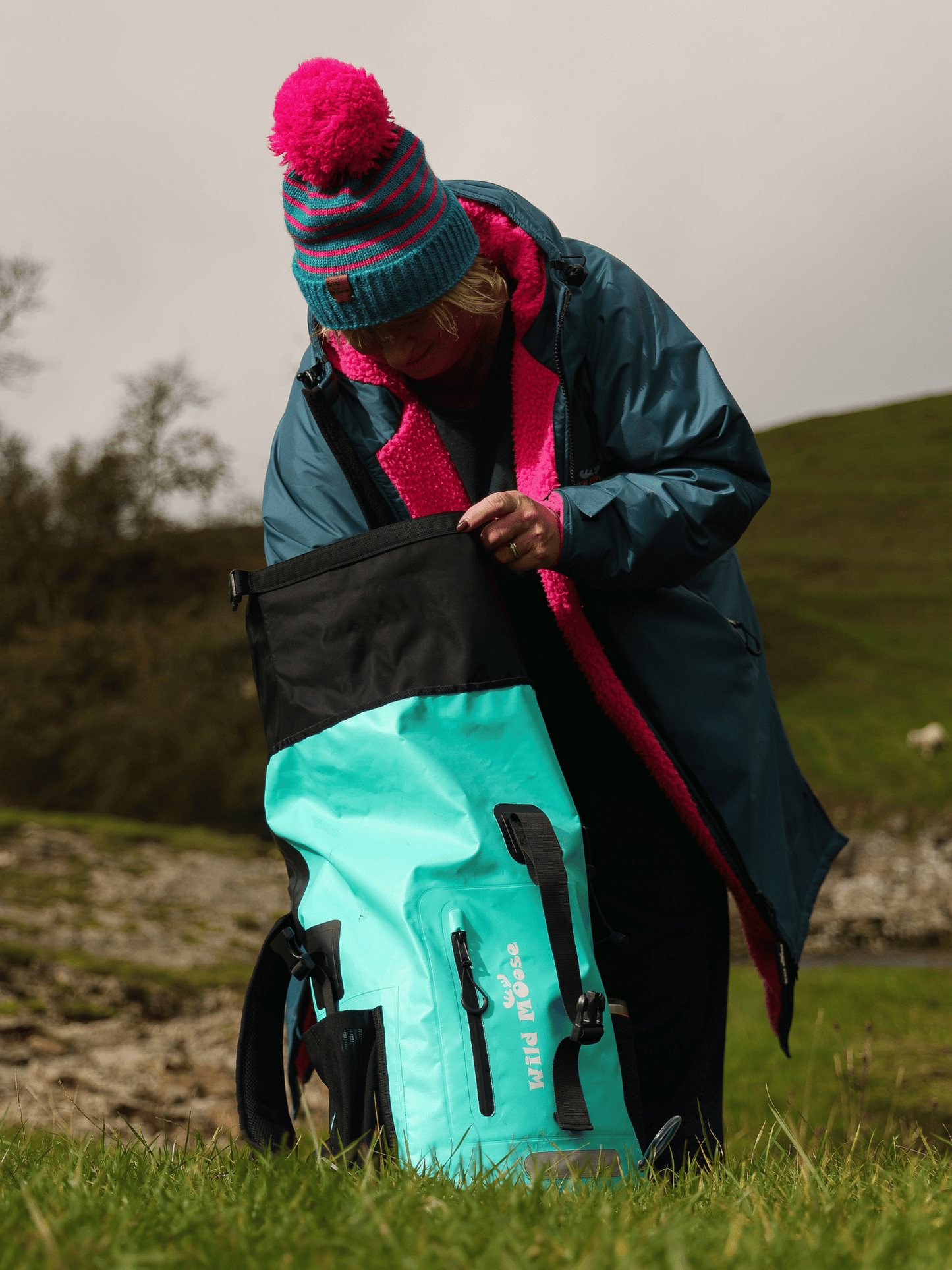 Caribou waterproof backpack 45L - aquamarine