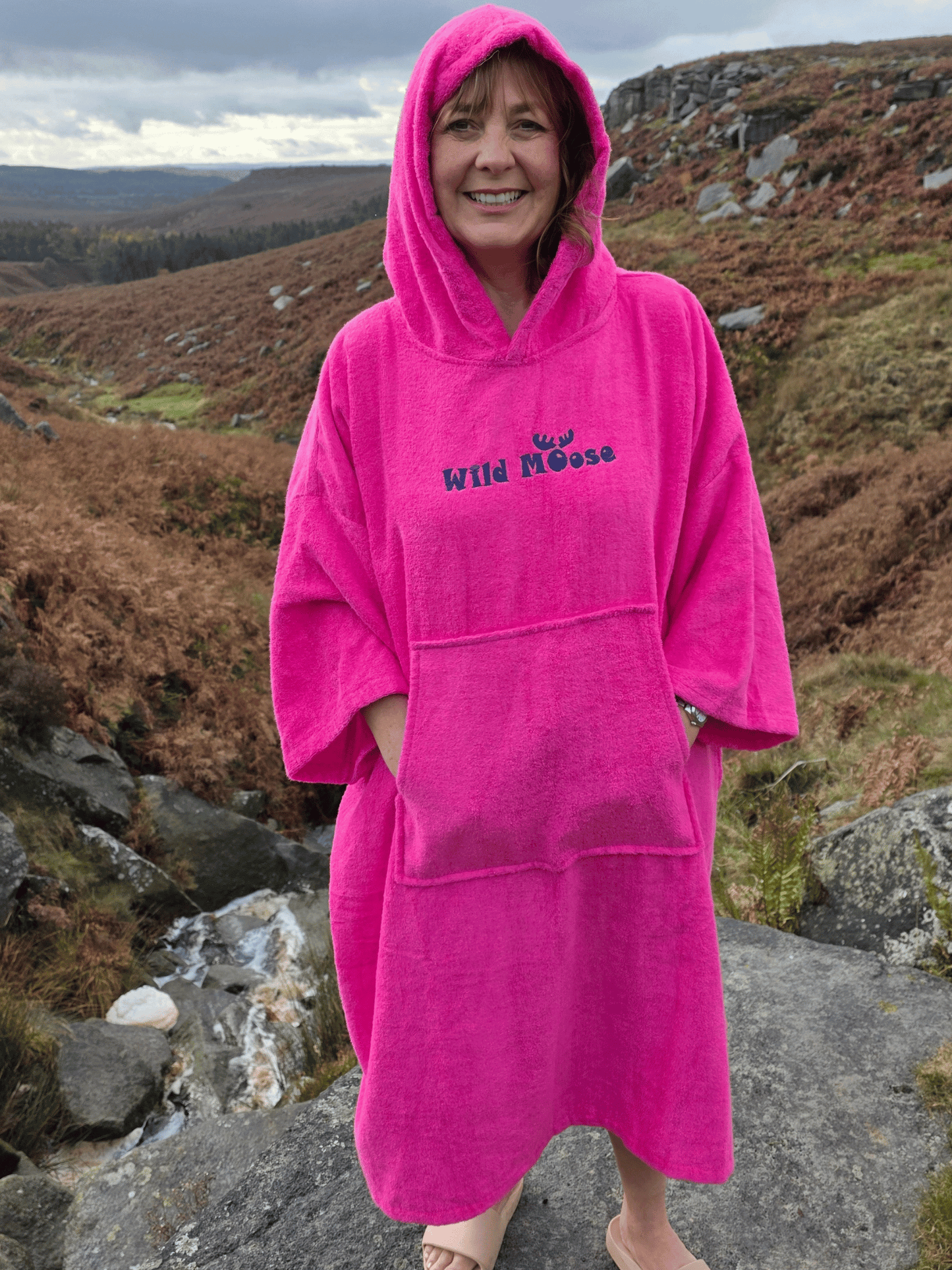 Rock Lobster - bamboo/cotton poncho towel