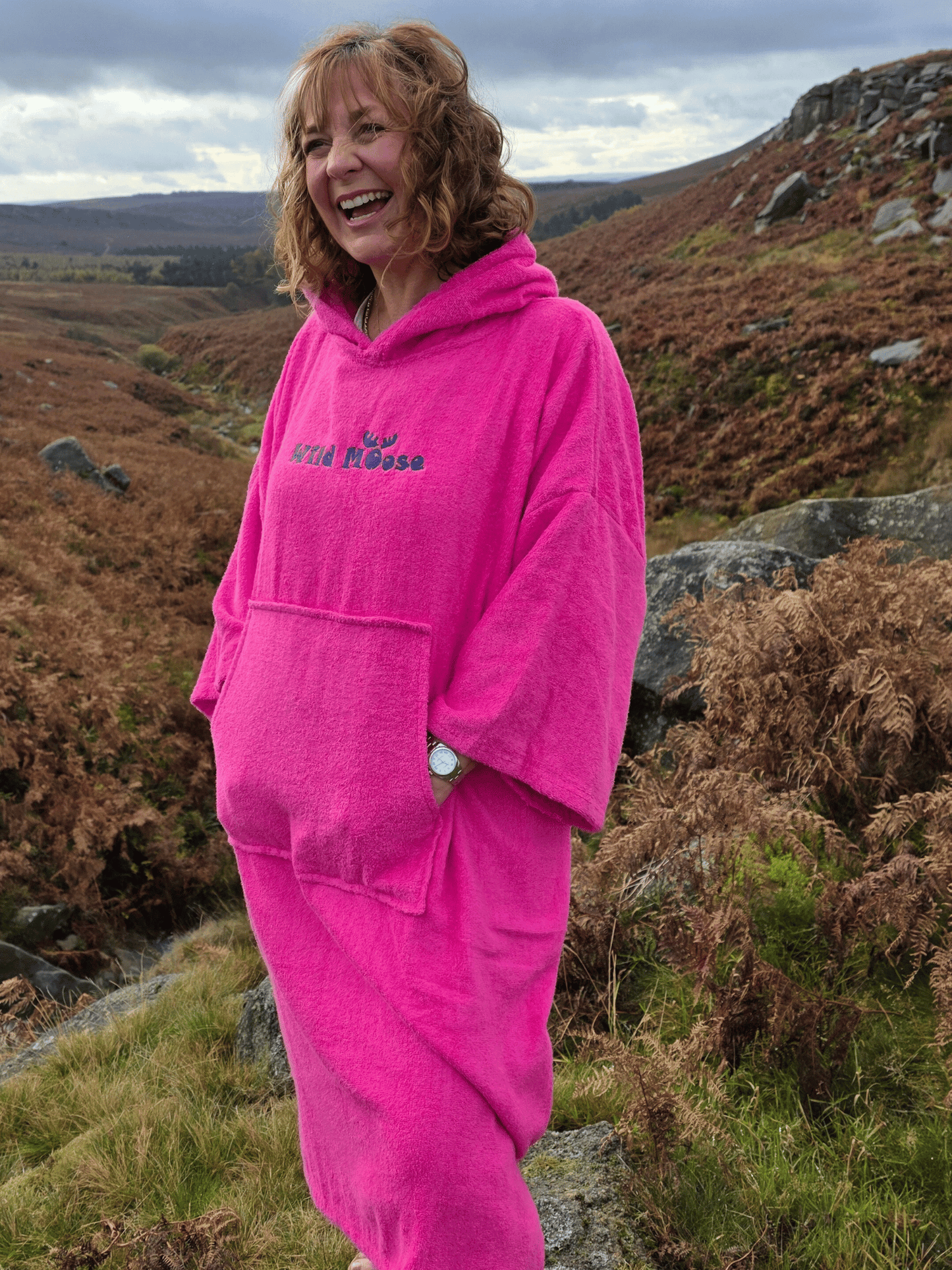 Rock Lobster - bamboo/cotton poncho towel