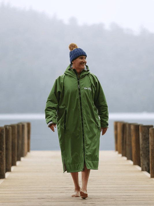 Moss Green / Slate Grey Changing Robe