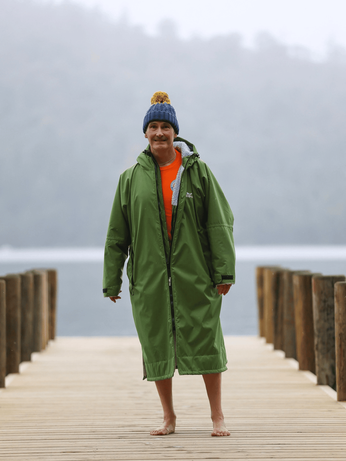 Moss Green / Slate Grey Changing Robe