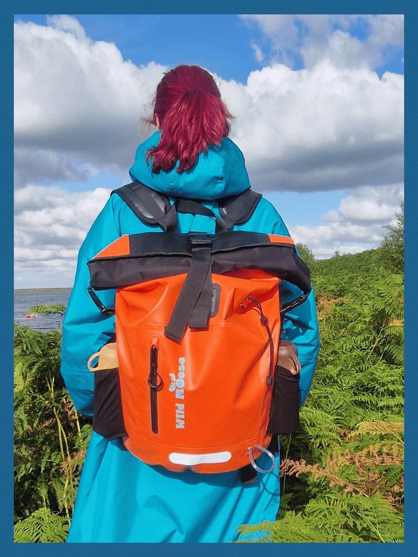Caribou waterproof backpack     45L - flame orange