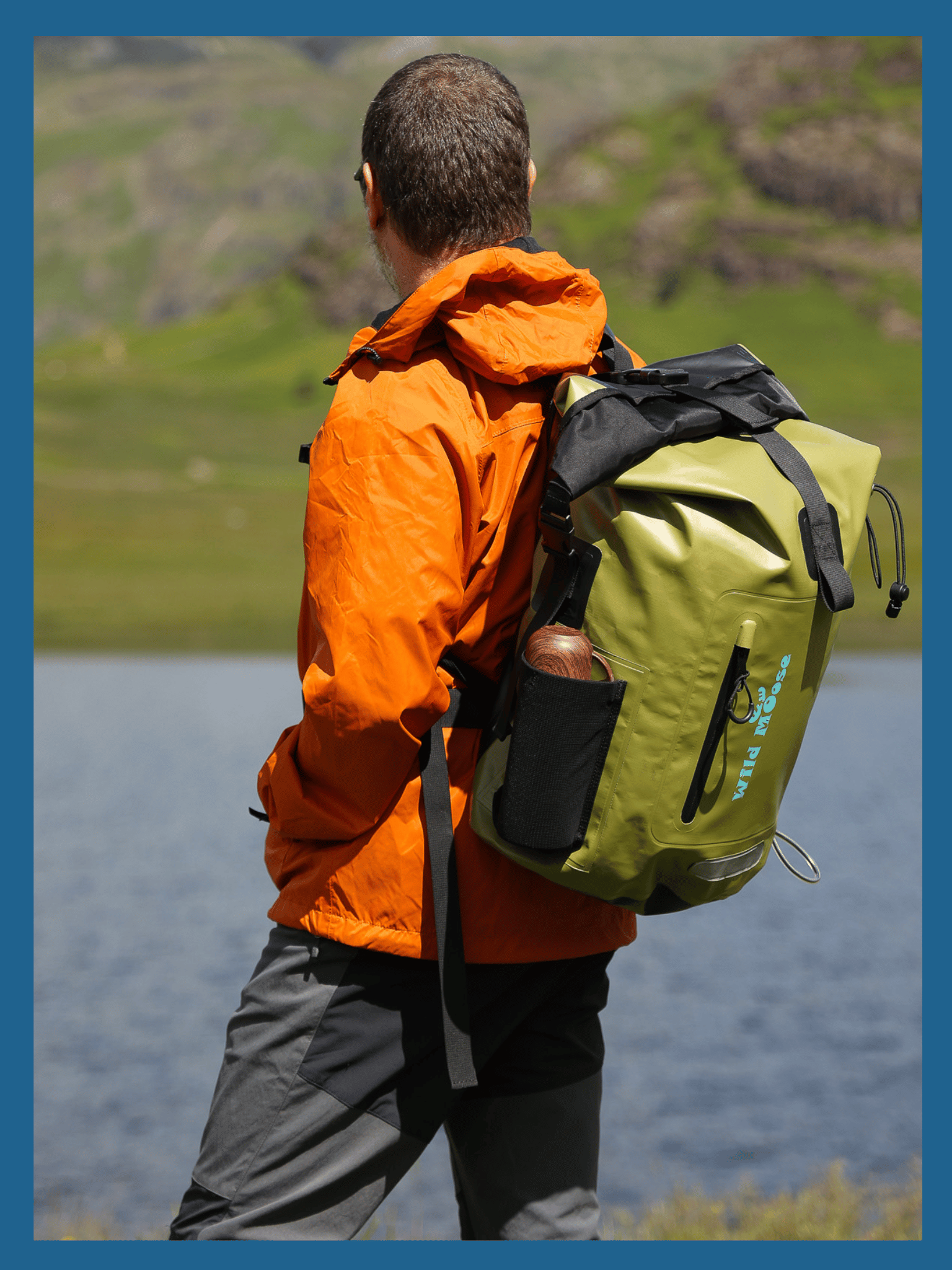 Orange hiking backpack shop