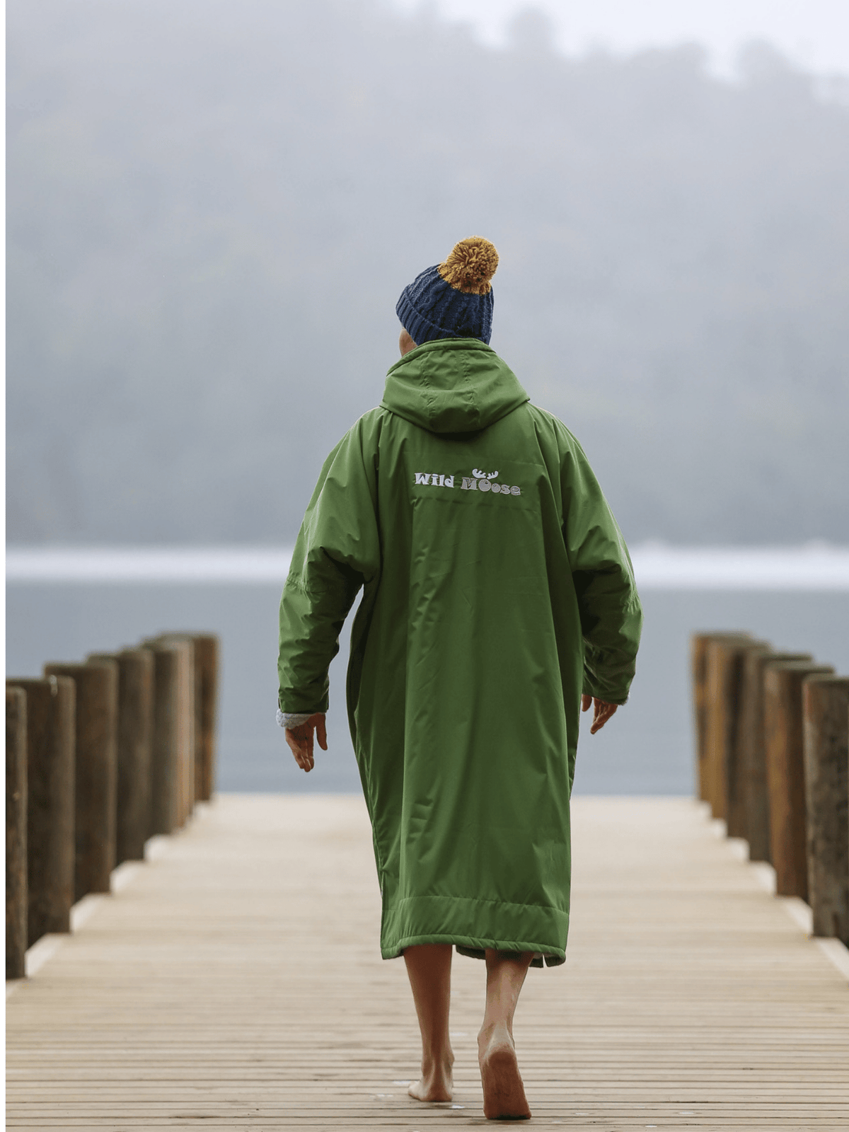 Moss Green / Slate Grey Changing Robe