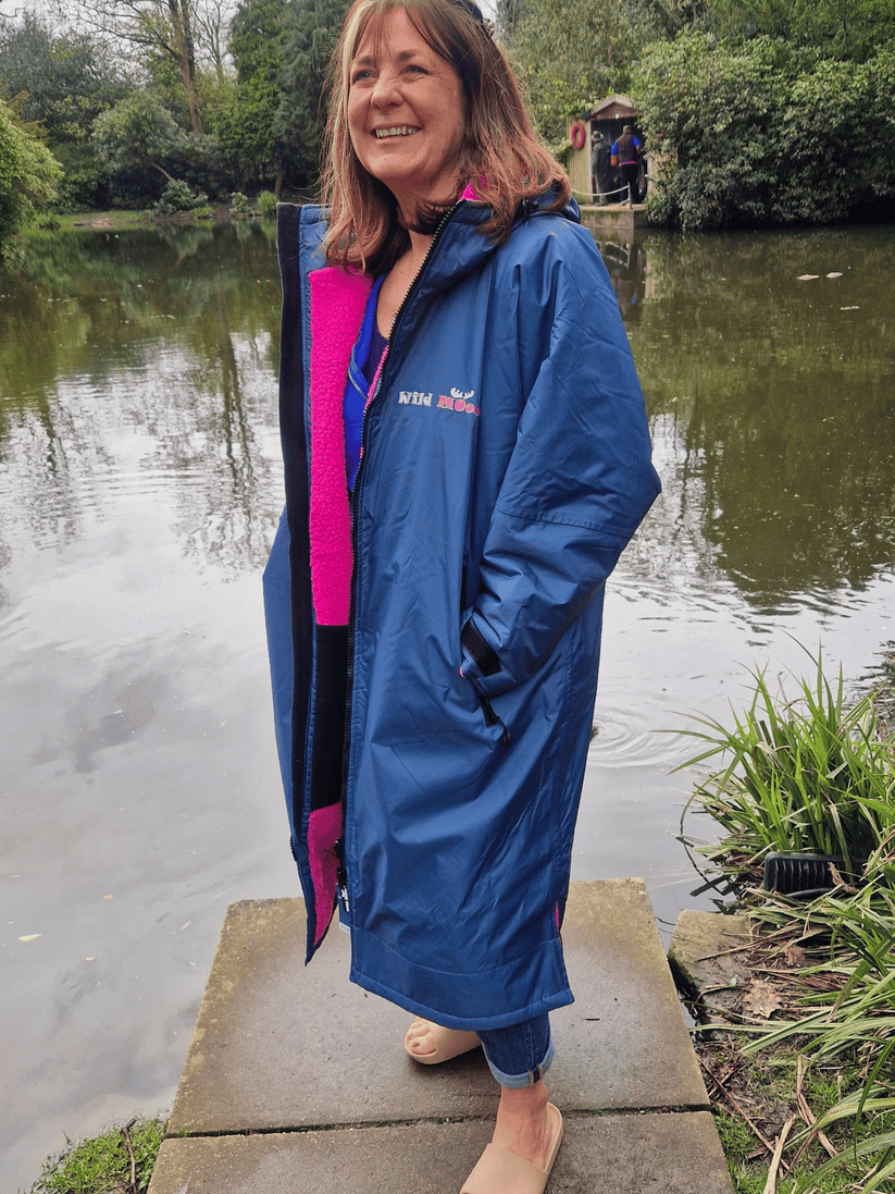 Adult Changing Robe Waterproof Changing Robe Adult Changing Robe, Blue & Pink | Waterproof Robe – Wild Moose