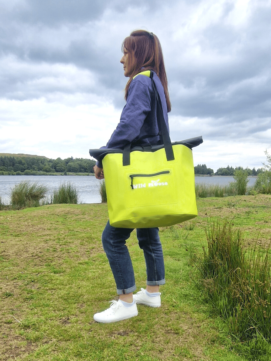 Caribou tote bag luscious lime