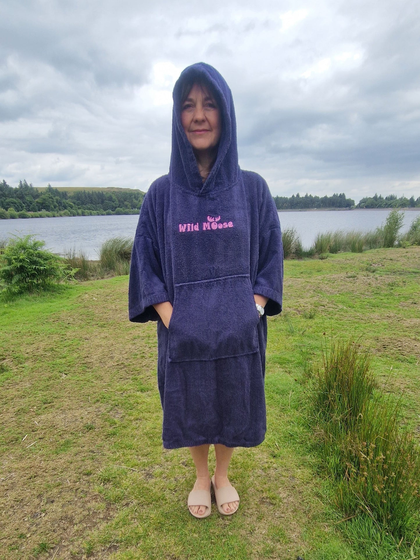 Inky Octopus - bamboo/cotton poncho towel