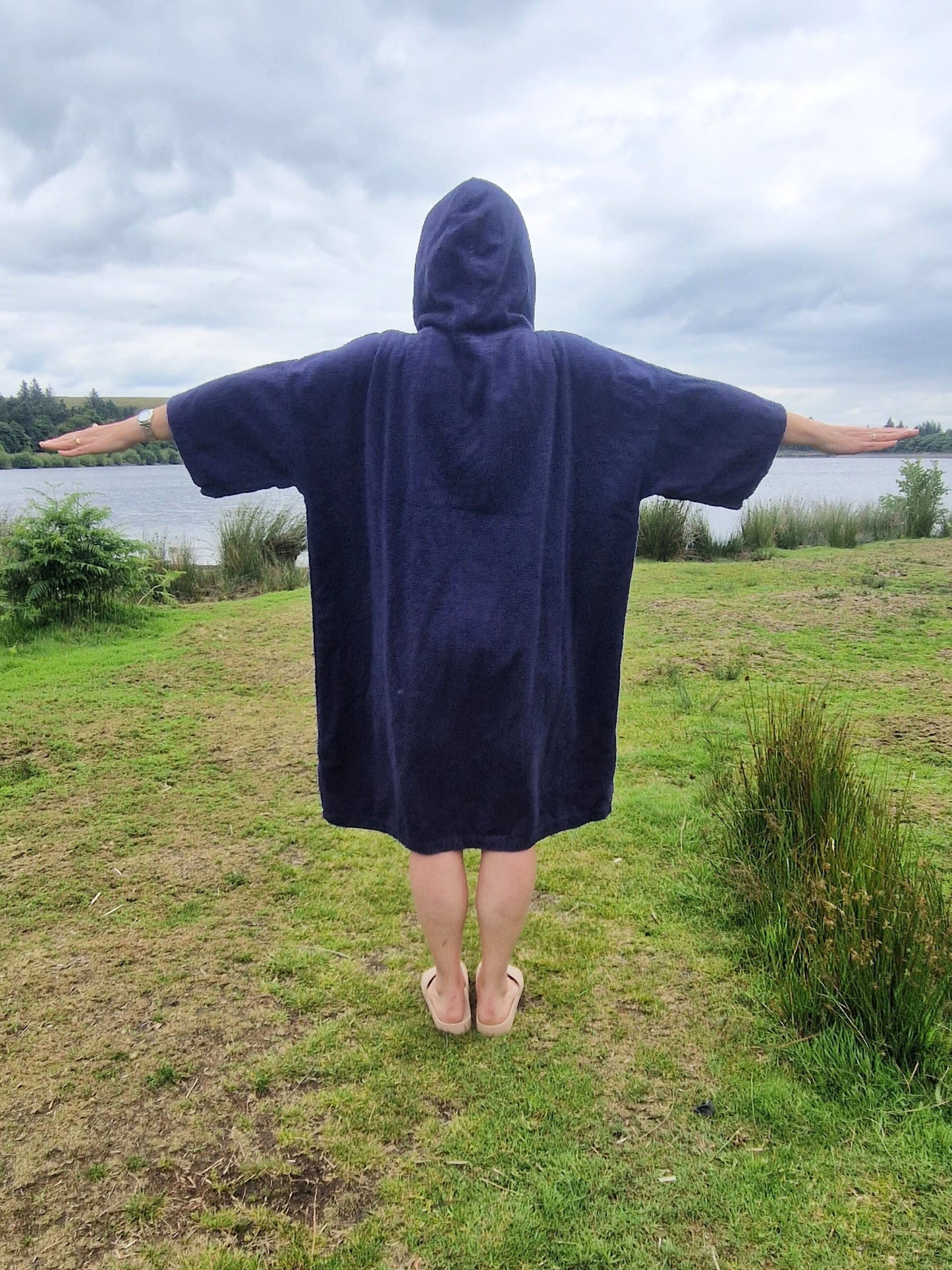 Inky Octopus - bamboo/cotton poncho towel