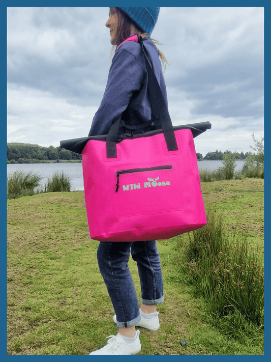 Caribou tote bag - flamingo pink