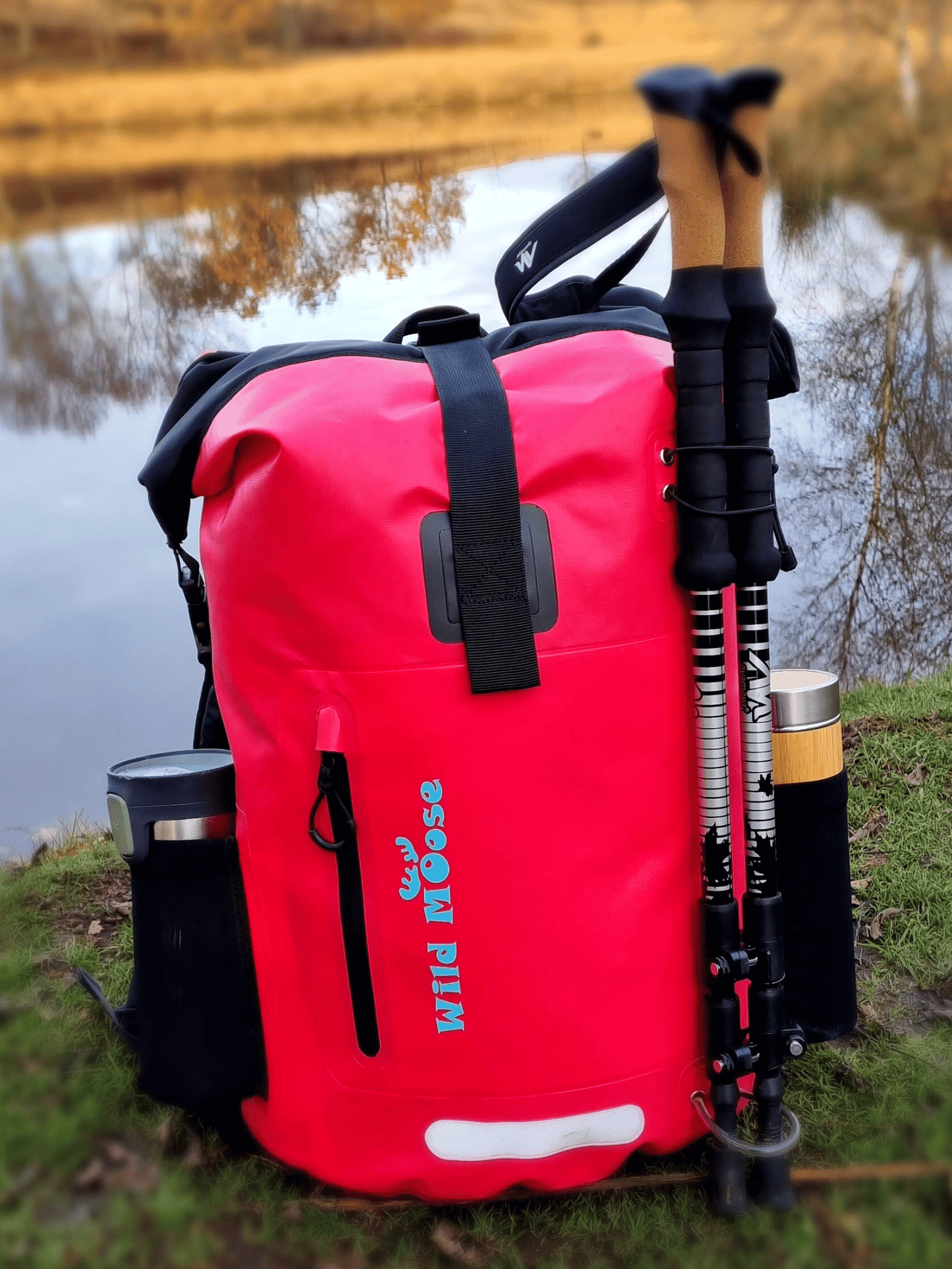 Caribou waterproof backpack     45L - hot pink