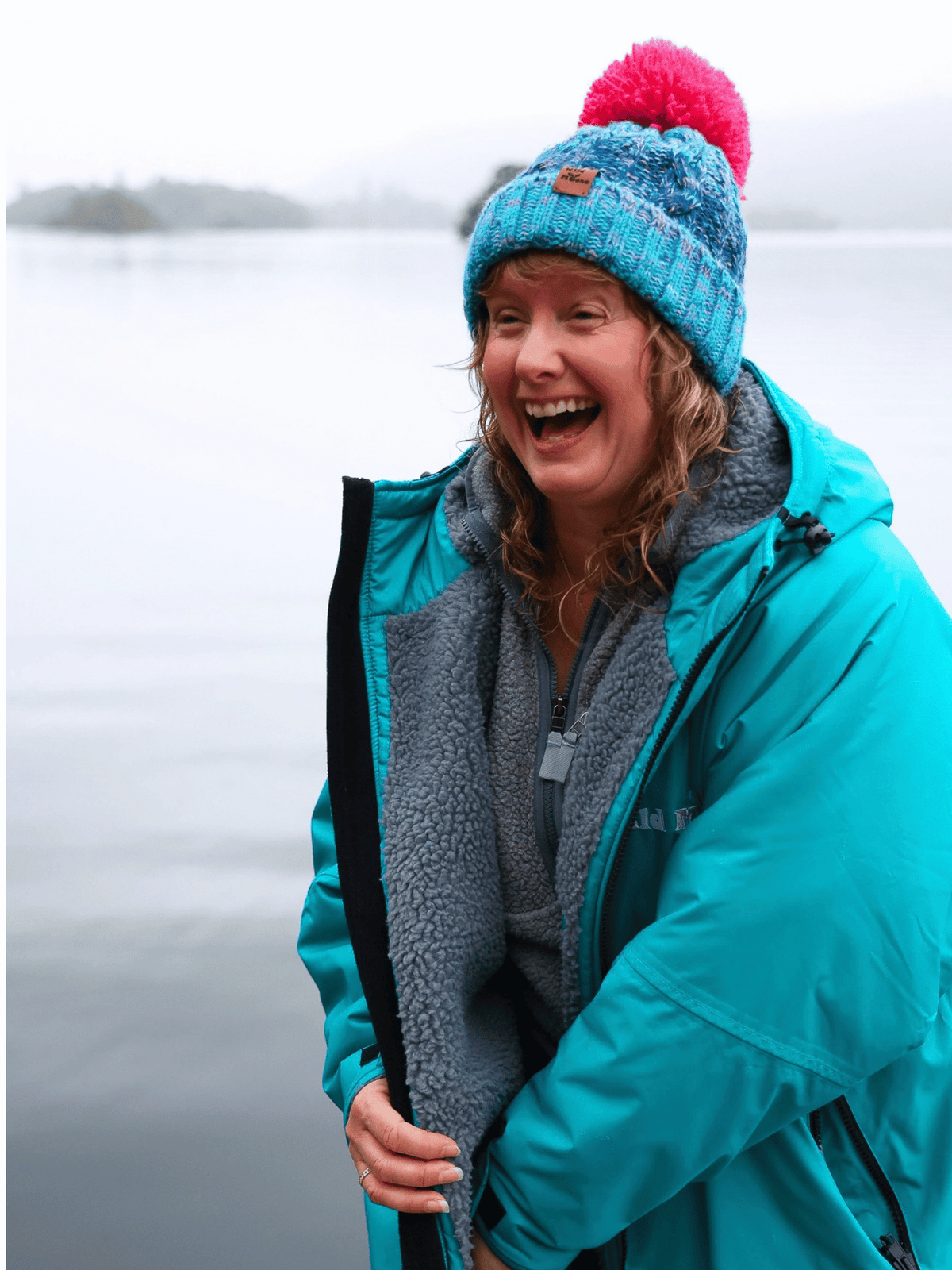 Teal / Pale Grey Changing Robe