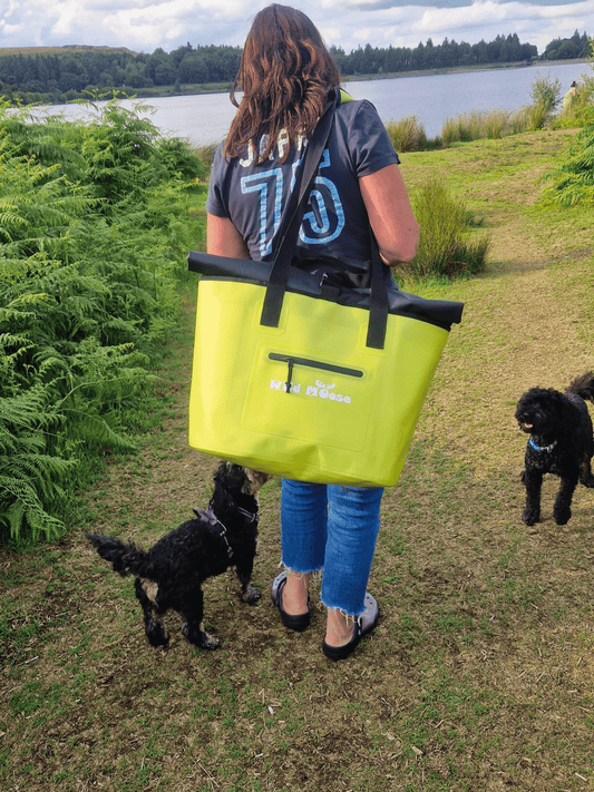 Caribou tote bag - luscious lime