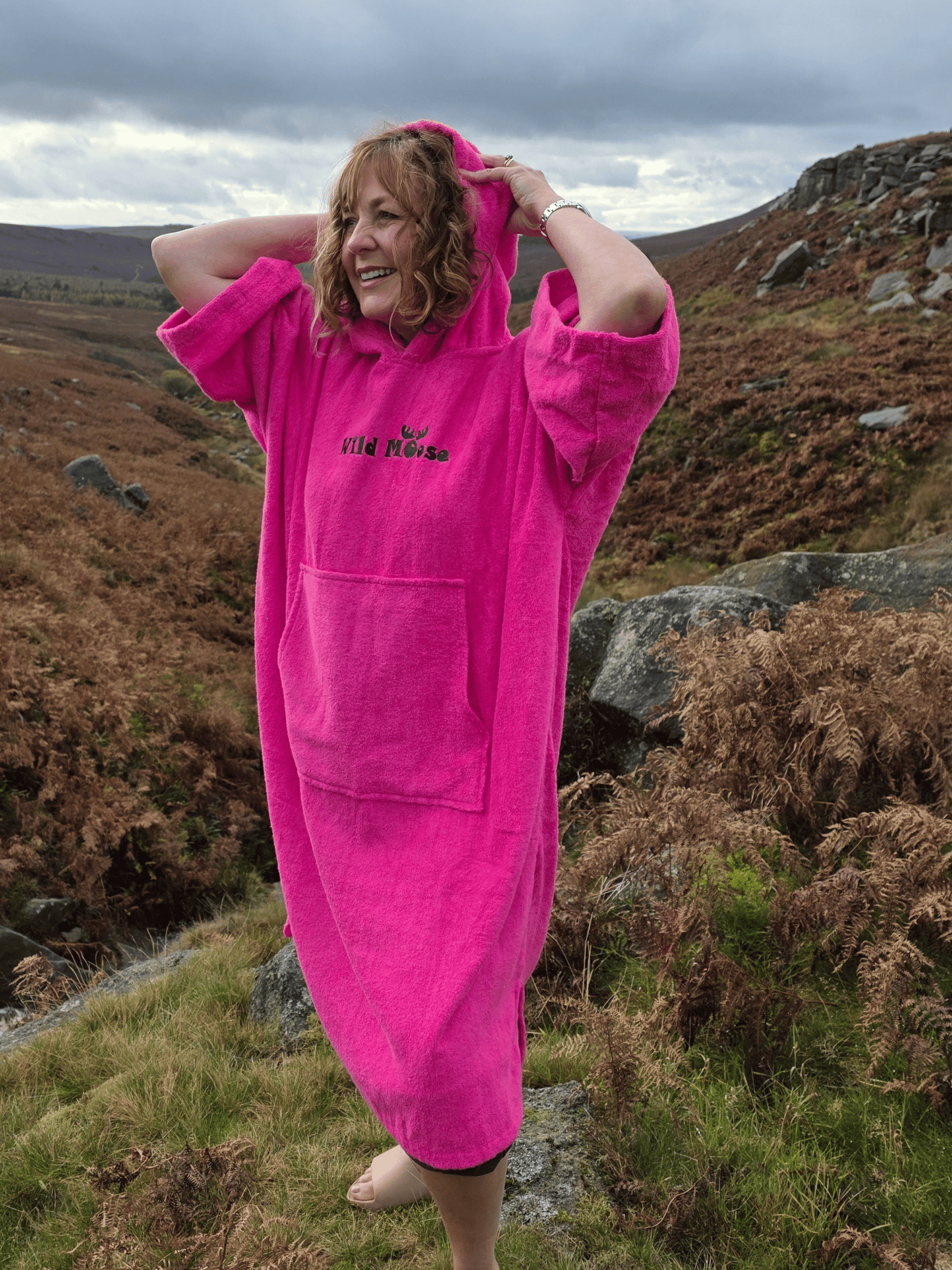 Rock Lobster - bamboo/cotton poncho towel