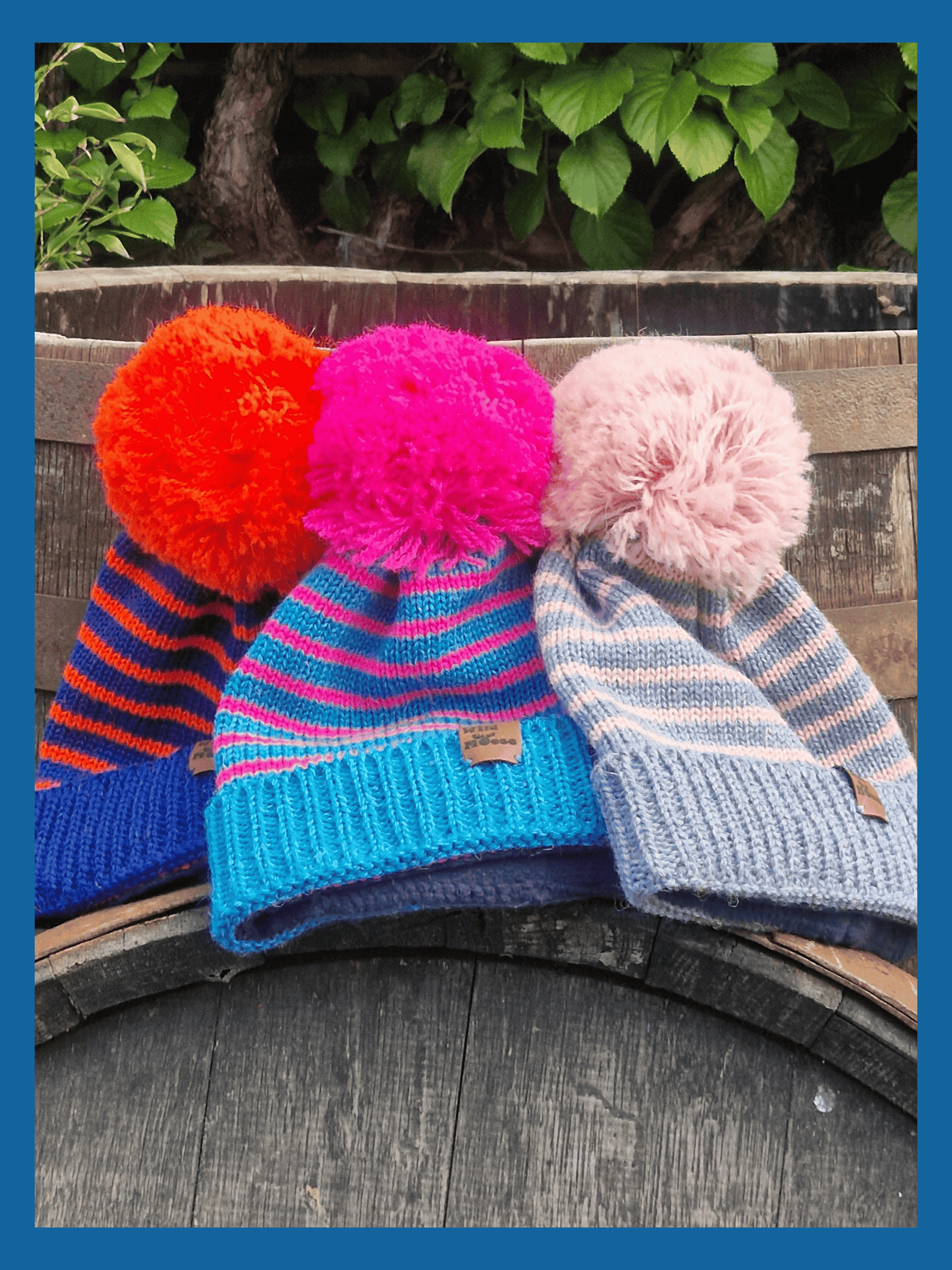 Bobble hat discount with 2 bobbles
