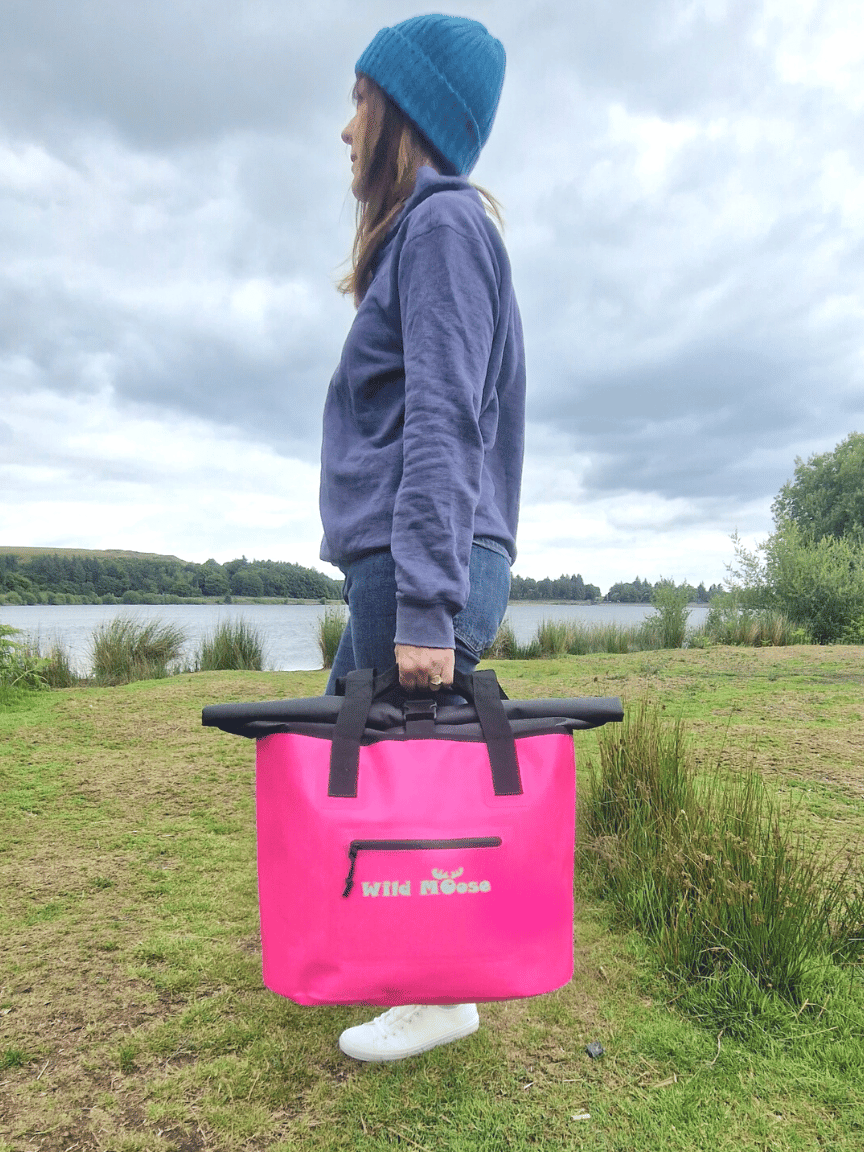 Caribou tote bag flamingo pink Wild Moose