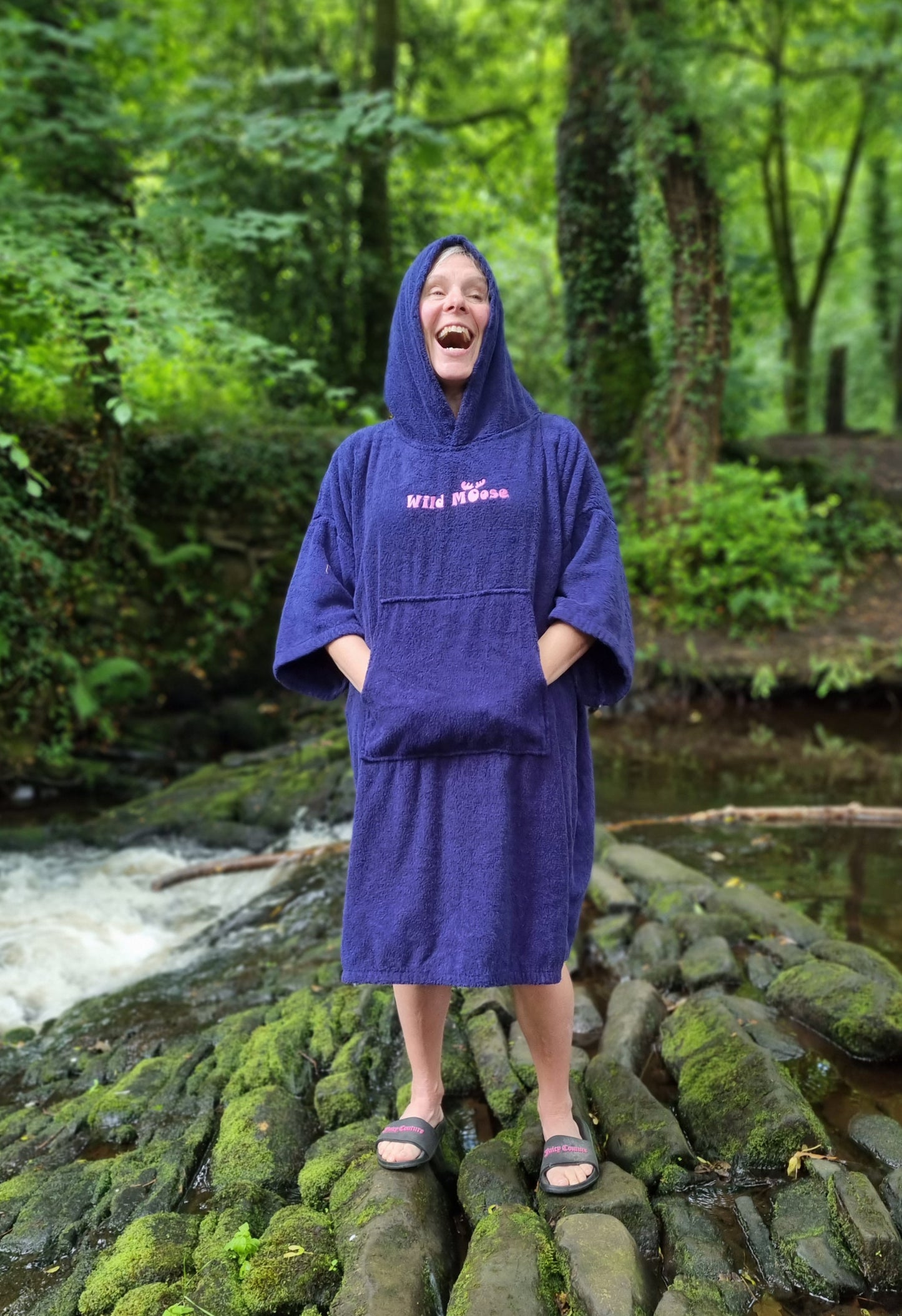 Inky Octopus - bamboo/cotton poncho towel